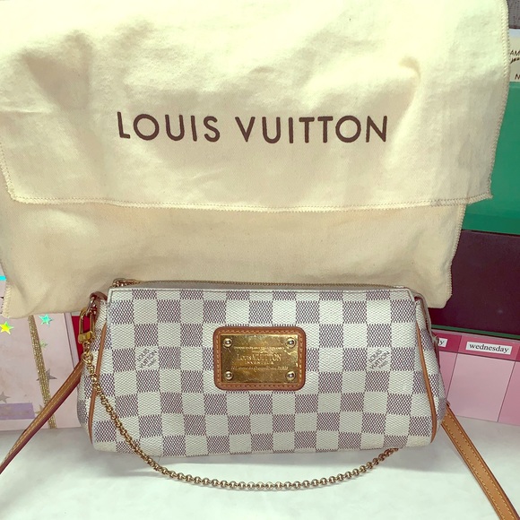 SOLD Authentic Louis Vuitton Eva Clutch Azur - Picture 1 of 8
